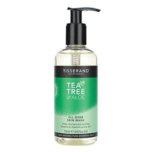 image of Tisserand Aromatherapy Tea Tree and Aloe All Over Skin Wash 250ml