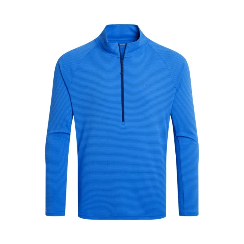 Image of Long-sleeved 1/2 zip jersey Craghoppers NosiLife SolarShield+ Bleu Male M