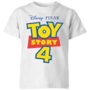 image of Toy Story 4 Logo Kids T-Shirt - White - 11-12 Years