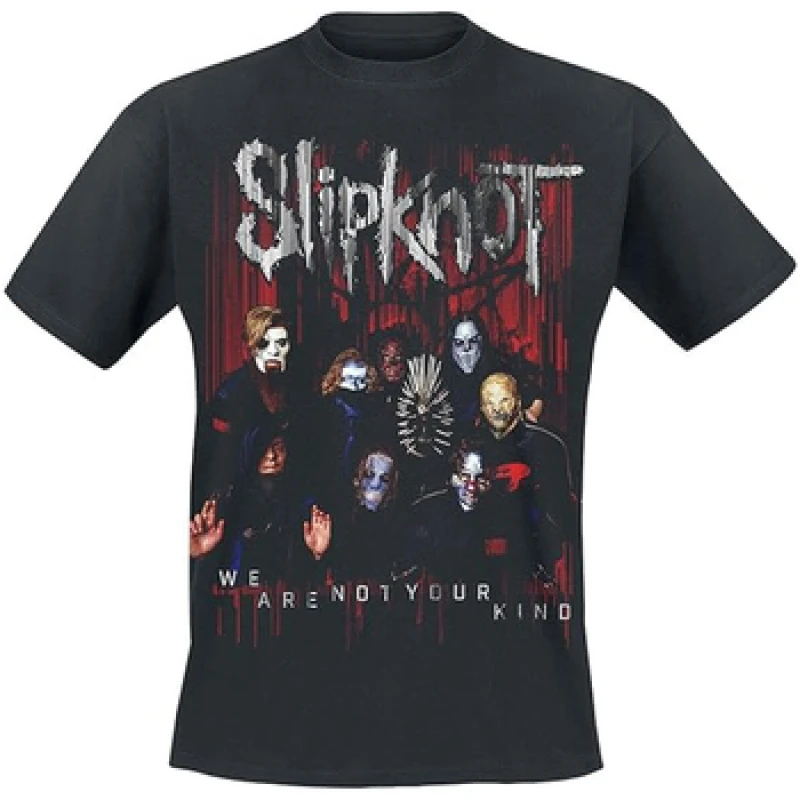 Image of Slipknot Mens We Are Not Your Kind Photograph T-Shirt in Black Size: Medium Black Male M