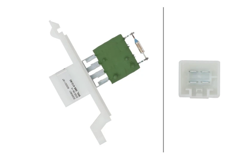 Image of HELLA Blower motor resistor HELLA 9ml 366 410-601