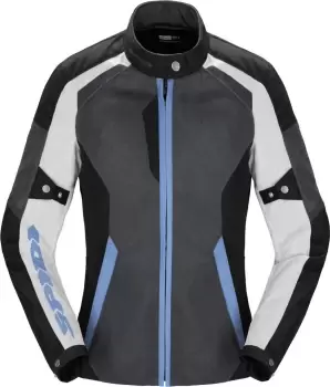 Image of Spidi Tek Net Ladies Motorcycle Jacket, grey-blue, Size XS for Women, grey-blue, Size XS for Women