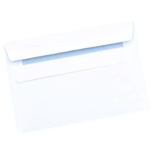 Image of Q-Connect C6 Envelope Wallet Self Seal 90gsm White Pack of 1000 7042