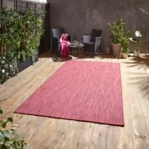 Image of Pop Flat Weave Outdoor Rug, Red, 160 x 230 Cm - Think Rugs