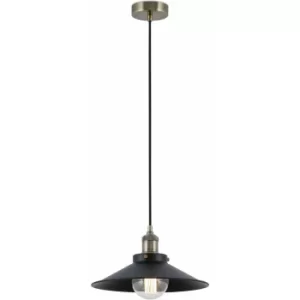 image of Black hanging lamp Marlin 1 bulb