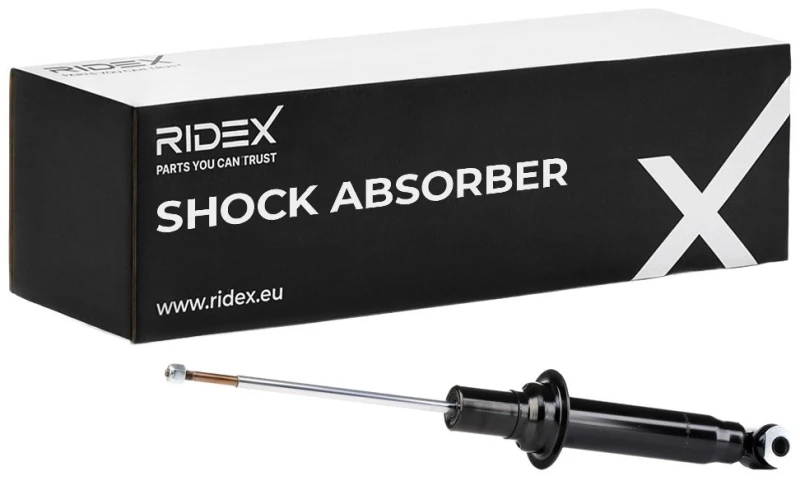 Image of RIDEX 854S1294 Shock absorber Rear Axle, Gas Pressure, Twin-Tube, Telescopic Shock Absorber, Top pin Shock Absorber (854)
