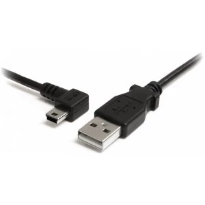 image of StarTech 6ft Mini USB Cable A to Left Angle Mini B