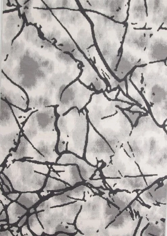 Image of Rugstyle Balletto Heatset Strike Rug in Grey Size: 120cm x 170cm Grey Unisex 120cm x 170 cm