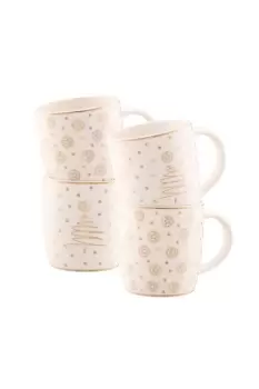 image of 'Merry & Bright' 4 Piece Mug Set