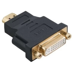 image of Hama DVI HDMI Adapter, HDMI plug - DVI socket, gold-plated, shielded