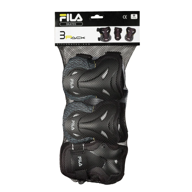 Image of Fila 3 Pack Skate Pads Mens - Black S