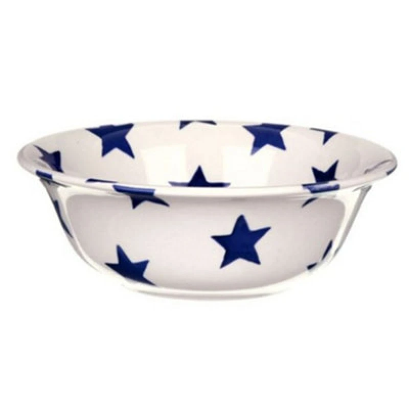 Image of Breakfast Bowl: 16Cm Cereal Bowl Emma Bridgewater Blue Star, Ceramic