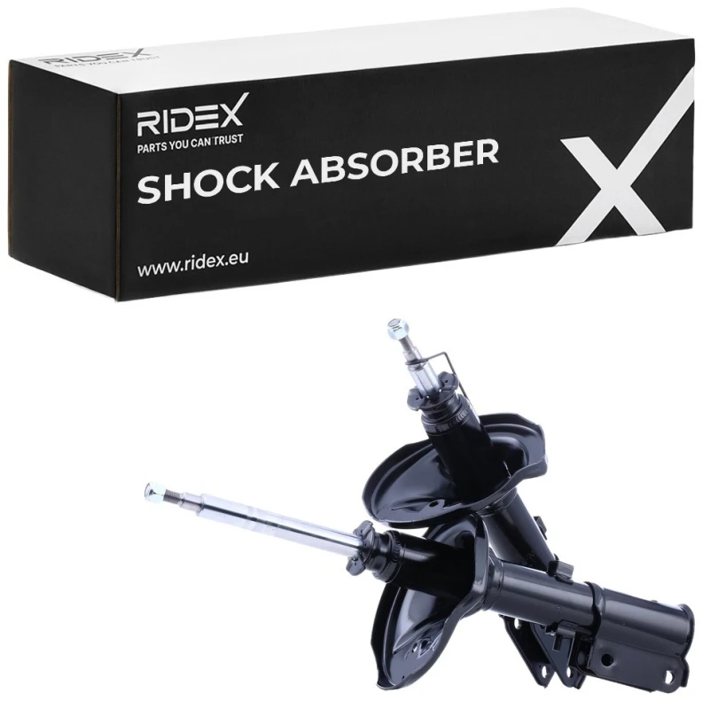 Image of RIDEX 854S2147 Shock absorber Front Axle, Gas Pressure, Twin-Tube, Suspension Strut, Top pin Shock Absorber (854)