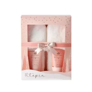 image of Style and Grace Utopia Fluffy Slipper Set Eco Packaging