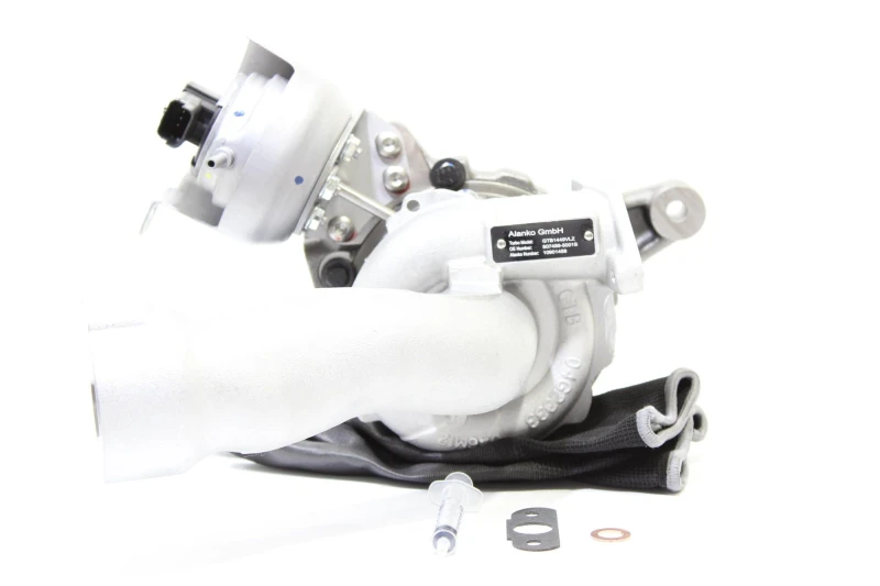 Image of ALANKO 10901458 Turbocharger with fastening/mounting material, Engine Charger,charging system (2234)