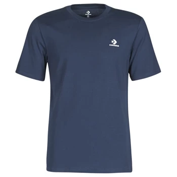 image of Converse Embroidered Star Chevron Left Chest T-Shirt - Navy, Obsidian Size M Men