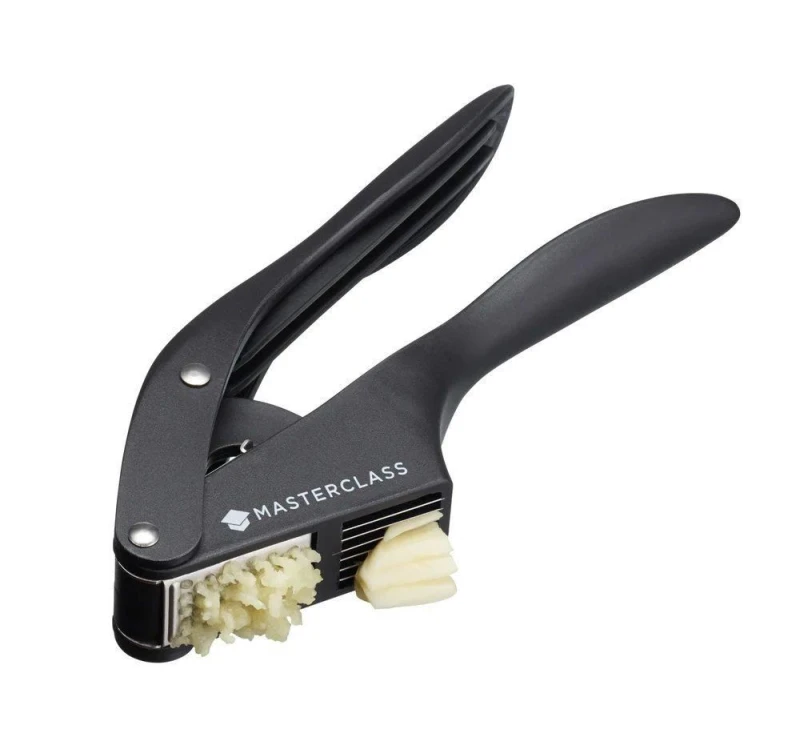 Image of Masterclass Garlic Press & Slicer Black