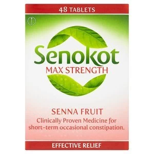 Image of Senokot Max Strength Constipation Relief Tablets x48