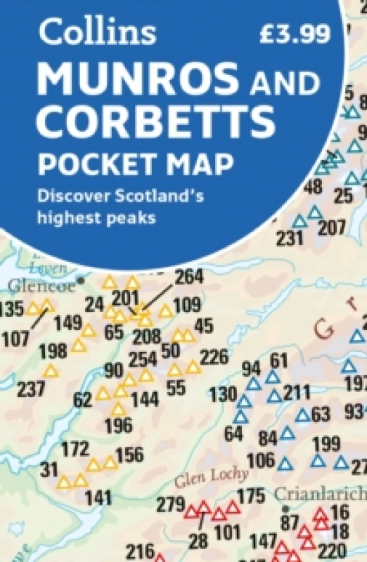 Image of Munros and Corbetts Pocket Map. By Collins Maps Books