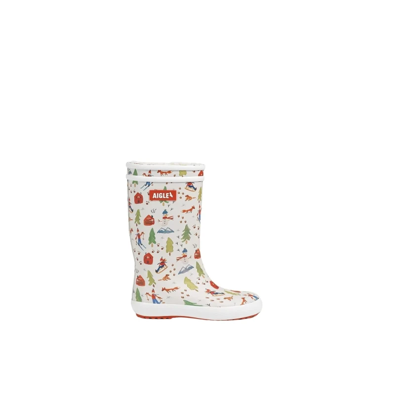 Image of Aigle Baby rain boots Aigle Lolly Pop F Pt2 Blanc Unisex 24