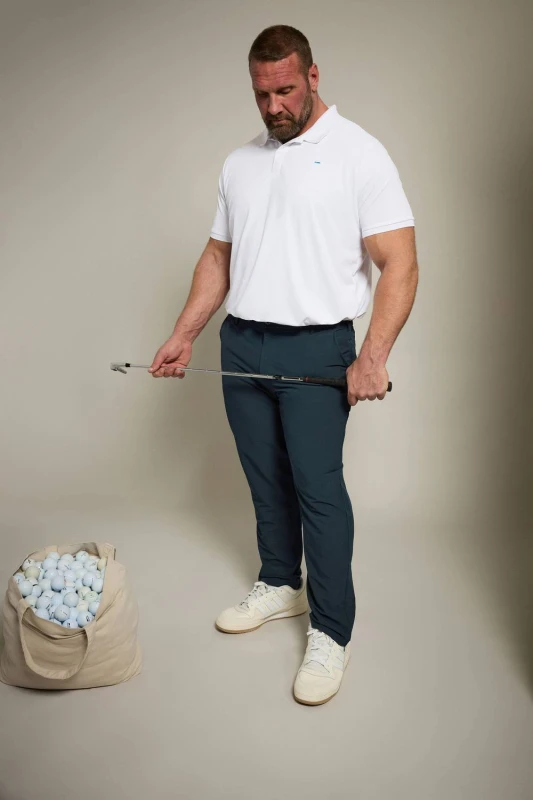 Image of BadRhino BadRhino Men Stretch Golf Trousers in Blue Size: 42S Blue 42S Male 5063111932573