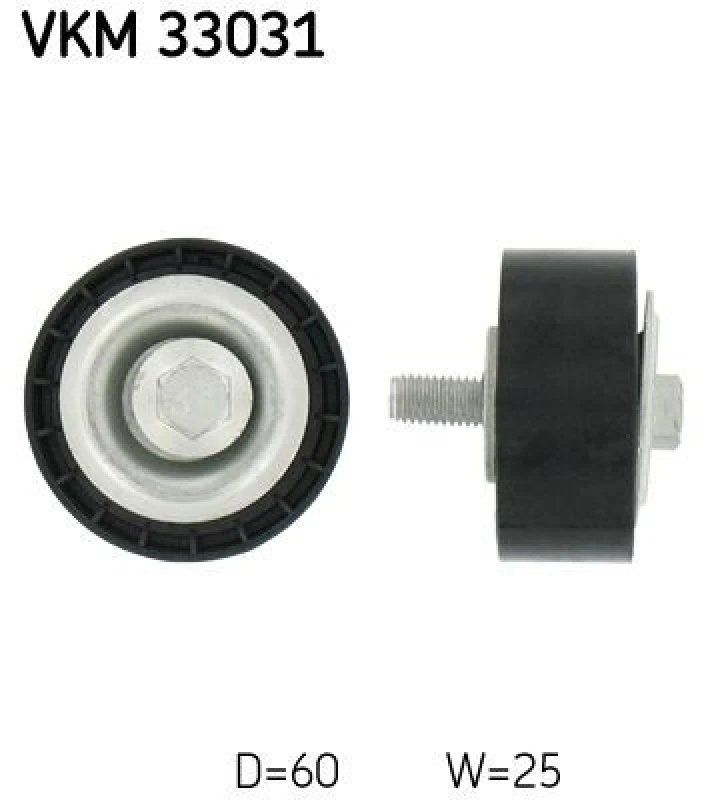 Image of SKF Deflection / guide pulley, V-ribbed belt SKF VKM 33031