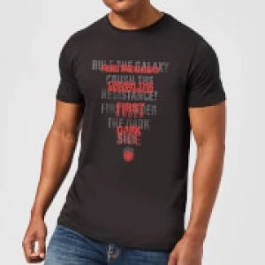 Image of Star Wars Dark Side Echo Black T-Shirt - Black