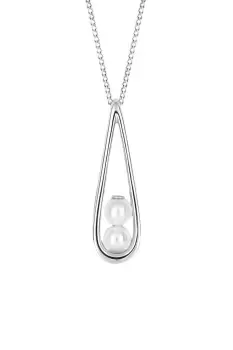 image of Teardrop Pendant with Encased Shell Pearls