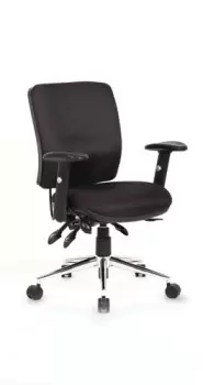 Image of Impulse 1400 x 800 Silver Cant Office Desk Walnut + 3 Dr Mobile Ped & Chiro Med Back Black W/Arms