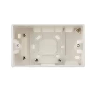 Image of BG Nexus White 2 Gang Double Surface Pattress Box 50MM - 878