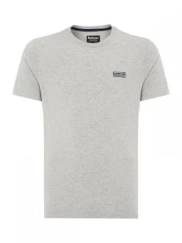 Image of Mens Barbour International Small Logo T Shirt Grey Marl