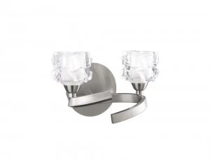 Image of Wall Lamp Switched 2 Light G9 ECO, Satin Nickel