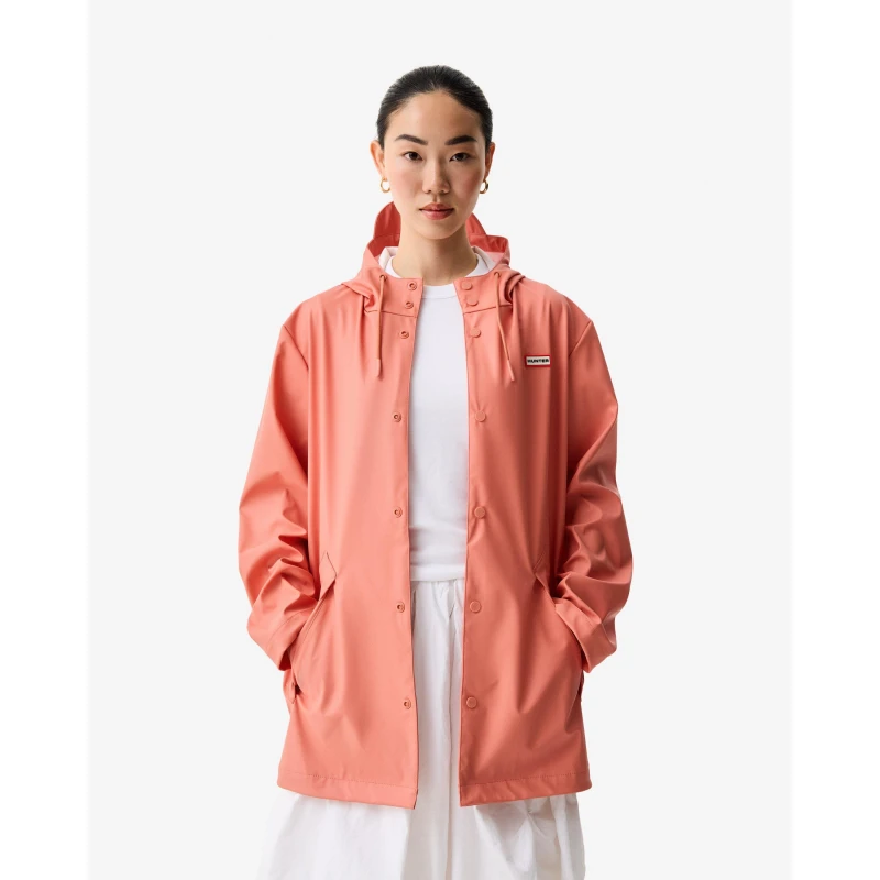 Image of Hunter Womens Jo OTB Rain Anorak Terracotta female 8 (XS)