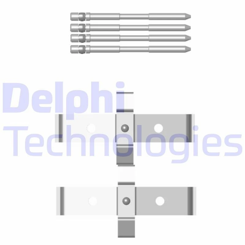 Image of DELPHI Brake pad fitting kit DELPHI LX0469