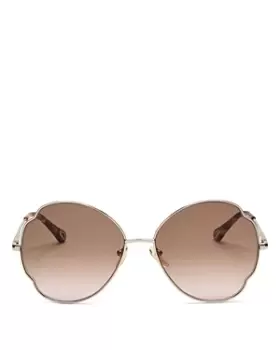 Image of Chloe Womens Round Sunglasses, 60mm