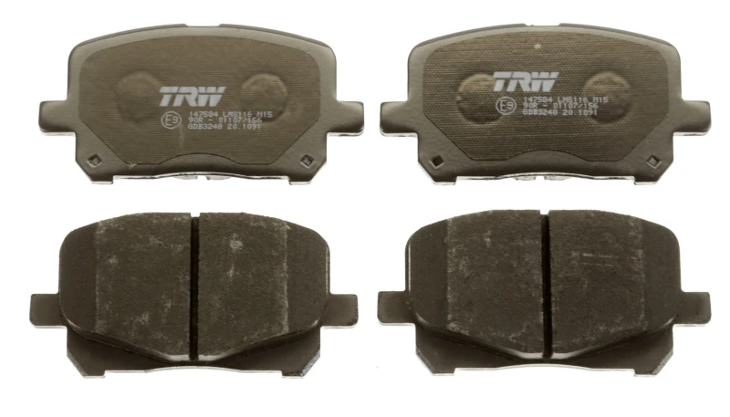 Image of TRW GDB3248 Brake pad set not prepared for wear warning indicator Brake Pad Set,disc brake (402)