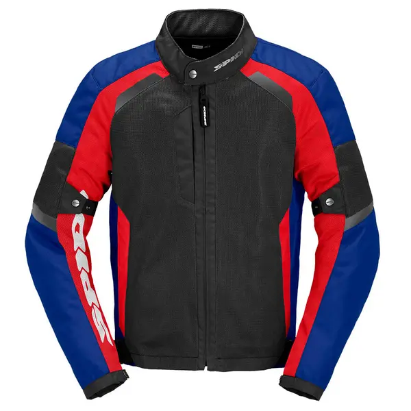 Image of Spidi Tek Net Jacket Black Red Blue Size M