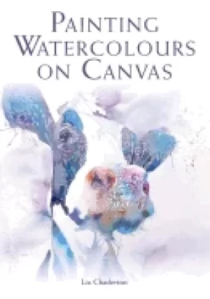 Image of painting watercolours on canvas