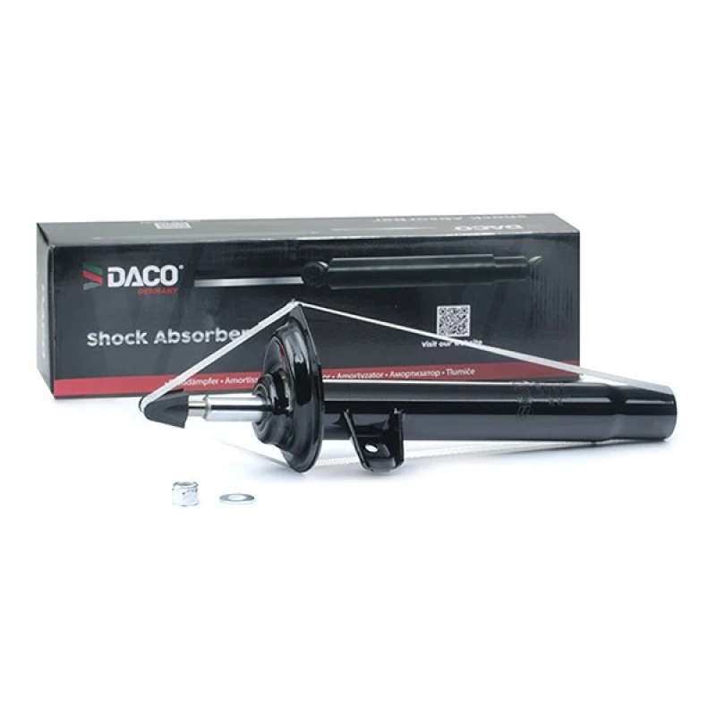 Image of DACO Germany 451521R Shock absorber Front Axle Right, Gas Pressure, Twin-Tube, Damper with Rebound Spring, Top pin Shock Absorber (854)