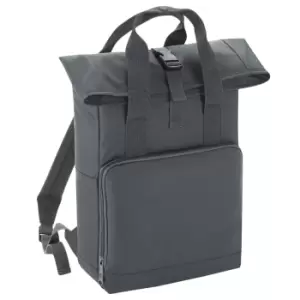 image of BagBase Twin Handle Roll-Top Backpack (One Size) (Graphite Grey)