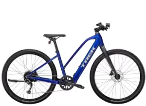 Image of 2023 Trek Dual Sport+ 2 Stagger Electric Hybrid Bike in Hex Blue
