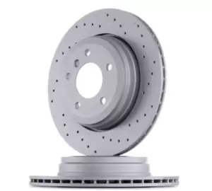 Image of ZIMMERMANN Brake disc 150.3405.52 Brake rotor,Brake discs BMW,5 Limousine (E60),5 Touring (E61),6 Coupe (E63),6 Cabrio (E64)