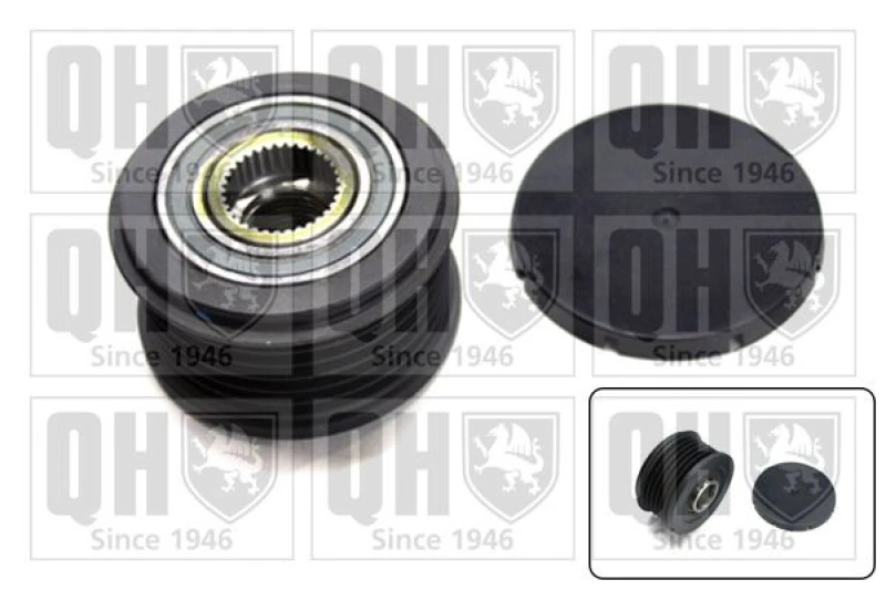 Image of QUINTON HAZELL Alternator clutch pulley QUINTON HAZELL QTR108