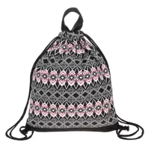 image of Aztec Drawstring Bag Grey