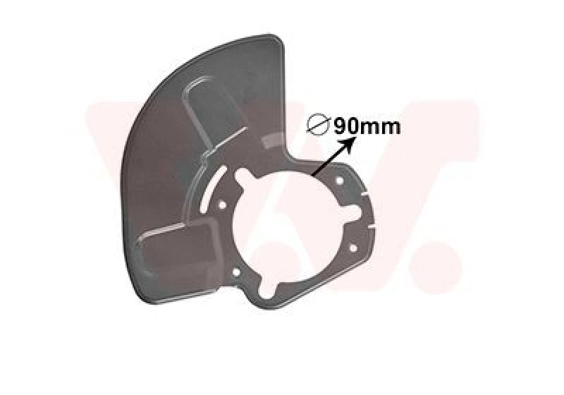 Image of VAN WEZEL Brake disc backing plate VAN WEZEL 3745374