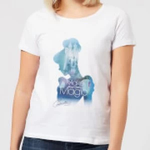 Image of Disney Princess Filled Silhouette Cinderella Womens T-Shirt - White