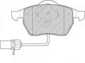 Image of Ferodo FDB1323 Brake Pad Set Front Axle Premier Car