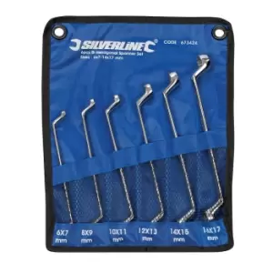 image of Silverline Deep Offset Ring Spanners Set 6pce 6 - 17mm 673424