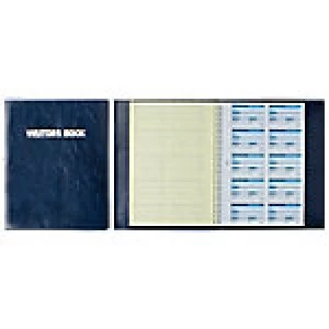 Image of Durable Visitors Book Blue Perforated A4 25 x 1.8 x 36cm 50 Sheets