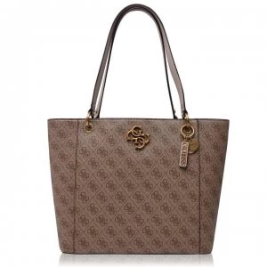 image of Guess Tote Logo Noelle Bag - LATTE LTE